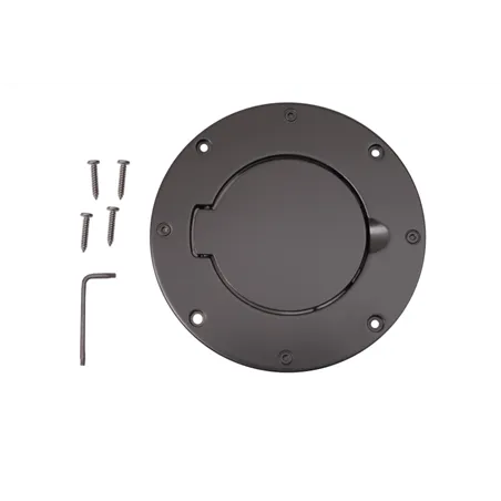 Rugged Ridge Non-Locking Gas Cap Door Black 97-06 Jeep Wrangler