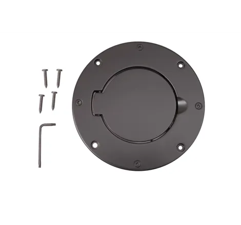 Rugged Ridge Non-Locking Gas Cap Door Black 97-06 Jeep Wrangler