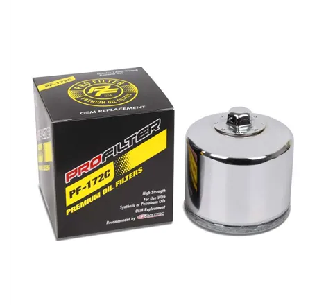 ProFilter Harley Spin-On Chrome Various Performance Oil Filter