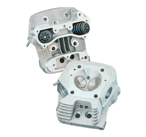 S&S Cycle 84-99 BT 83cc Cylinder Head Kit For S&S 4in Bore - Natural Aluminum Finish