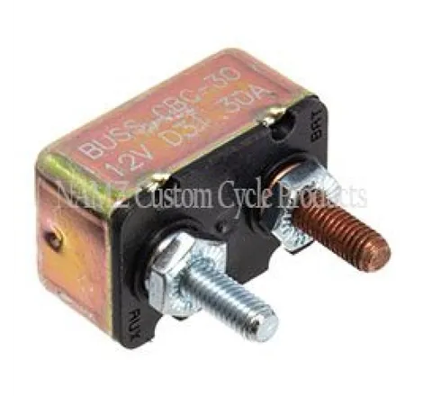 NAMZ Universal 30-AMP Circuit Breaker 10/32in. Studs - Single (OEM 74599-77B)