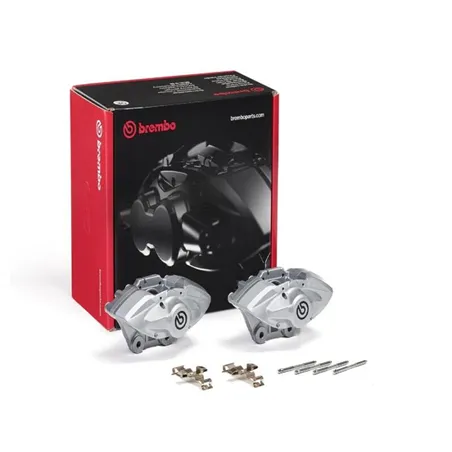 Brembo OE 16-21 BMW M2/17-18 M3/17-20 M4/14-16 M235i Hydraulic Rear X-Style Brake Calipers - Silver