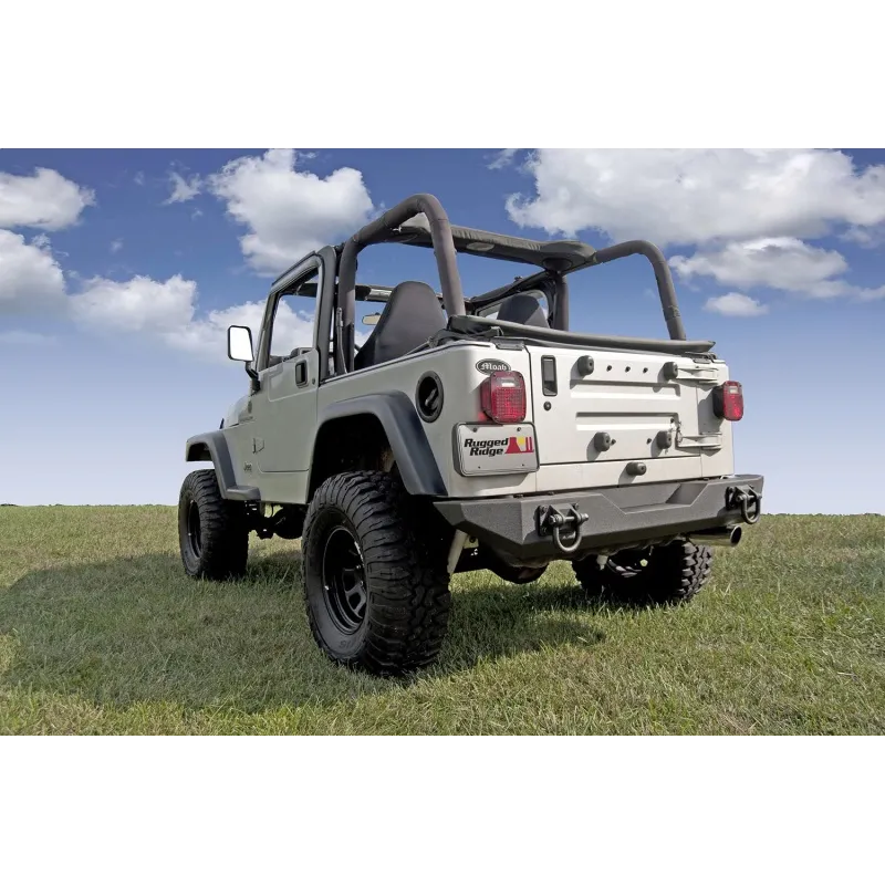 Rugged Ridge XHD Rear Bumper 76-06 Jeep CJ / Jeep Wrangler