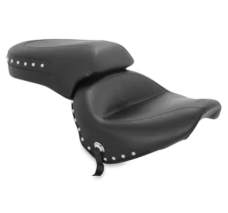 Mustang 98-16 Yamaha V-Star 650 Custom, 98-10 V-Star 650 Cl Touring 1PC Seat w/Studs - Black