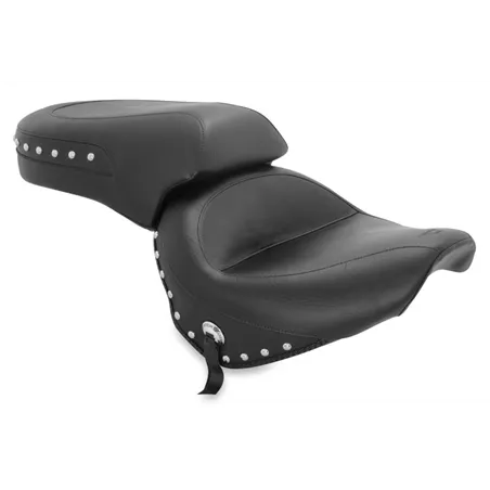 Mustang 98-16 Yamaha V-Star 650 Custom, 98-10 V-Star 650 Cl Touring 1PC Seat w/Studs - Black