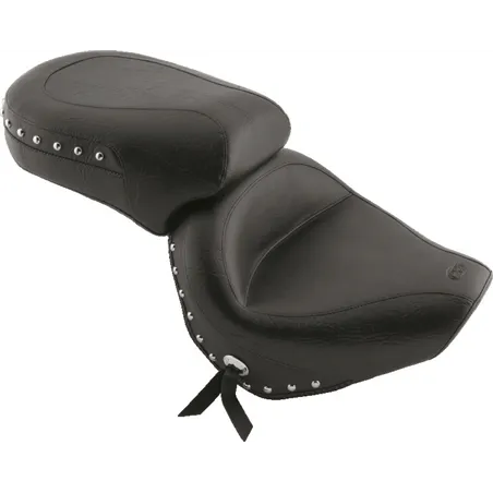 Mustang 98-16 Yamaha V-Star 650 Custom, 98-10 V-Star 650 Cl Touring 1PC Seat w/Studs - Black