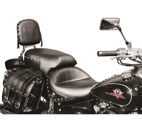 Mustang 98-16 Yamaha V-Star 650 Custom, 98-10 V-Star 650 Cl Touring 1PC Seat w/Studs - Black