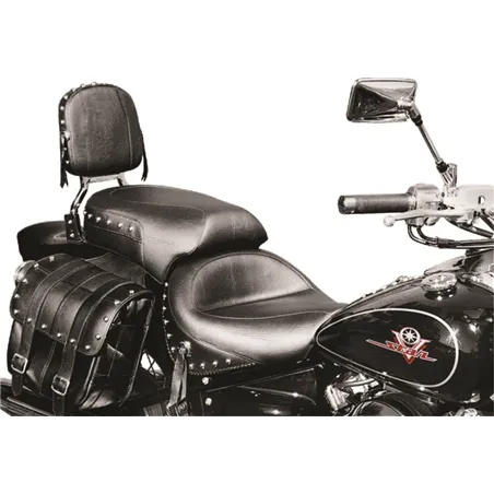 Mustang 98-16 Yamaha V-Star 650 Custom, 98-10 V-Star 650 Cl Touring 1PC Seat w/Studs - Black