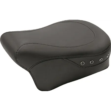 Mustang 08-21 Harley Electra Glide, Rd Glide, Rd King, Str Glide Tour Pass Seat w/Studs - Black