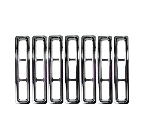 Rugged Ridge Grille Inserts Chrome 97-06 Jeep Wrangler