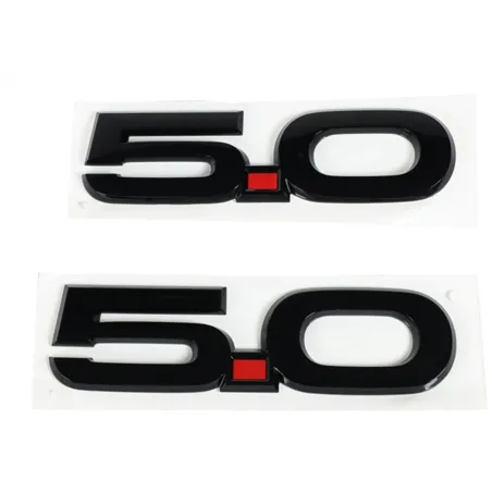 Ford Racing 15-17 Ford Mustang 5.0L Fender Emblem Black