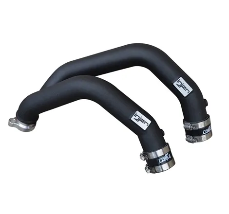 Injen 15-16 BMW M3(F80)/M4 (F82/83) 3.0L L6 Twin Turbo 2PC Aluminum Int. Charge Pipe - Wrinkle Black