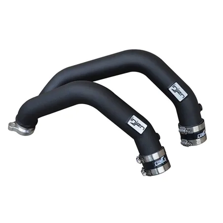 Injen 15-16 BMW M3(F80)/M4 (F82/83) 3.0L L6 Twin Turbo 2PC Aluminum Int. Charge Pipe - Wrinkle Black