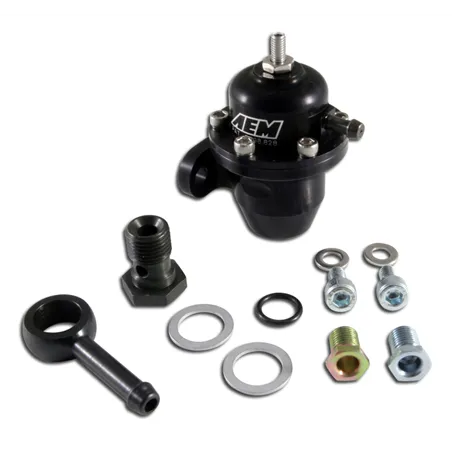 AEM 86-93 Acura / 95-98 TL / 88-91 Civic/CRX / 92-01 Prelude Black Adjustable Fuel Pressure Regulato