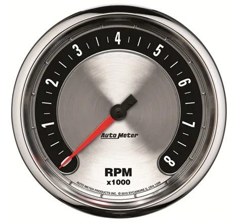 Autometer American Muscle 5in. 0-8K RPM In-Dash Tachometer Gauge