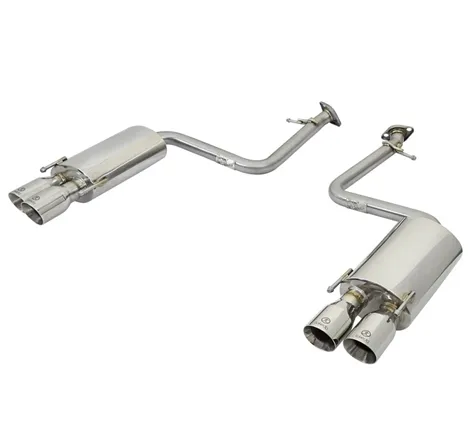 aFe Takeda 16-17 Lexus RC 200T 2.0L (t) 2in. SS Axle-Back Exhaust System w/Polished Tips