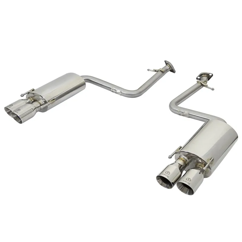 aFe Takeda 16-17 Lexus RC 200T 2.0L (t) 2in. SS Axle-Back Exhaust System w/Polished Tips