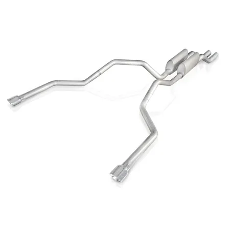 Stainless Works 2004-08 F150 5.4L Exhaust 2-1/2in Chambered Mufflers Under Bumper Exit