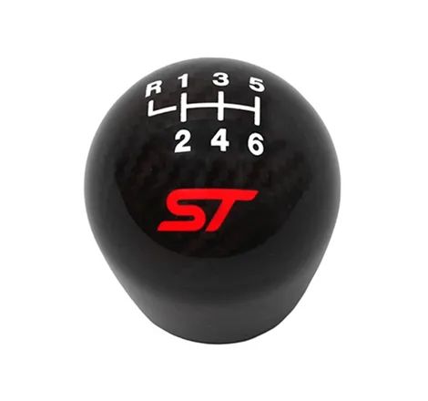 Ford Racing 13-17 Focus ST Black Carbon Fiber 6 Speed Shift Knob