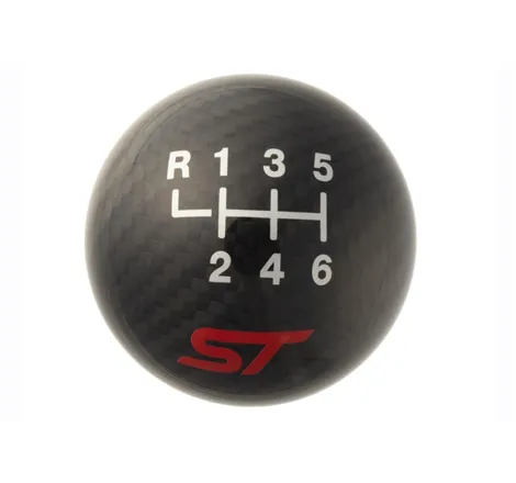 Ford Racing 13-17 Focus ST Black Carbon Fiber 6 Speed Shift Knob