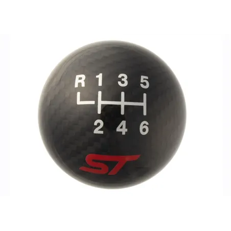 Ford Racing 13-17 Focus ST Black Carbon Fiber 6 Speed Shift Knob