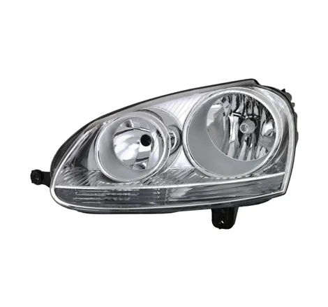 xTune Volkswagen Golf 06-09 Driver Side Headlight - OEM Left Black HD-JH-TCOL14-OE-R