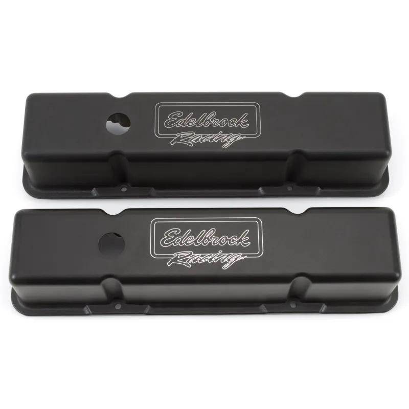 Edelbrock Valve Cover Victor Series Chevrolet 1959-1986 262-400 CI V8 Tall Black