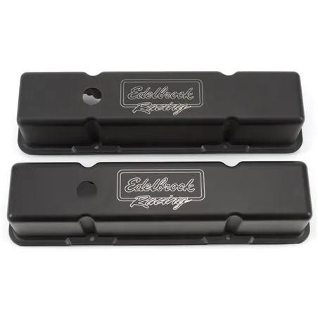 Edelbrock Valve Cover Victor Series Chevrolet 1959-1986 262-400 CI V8 Tall Black