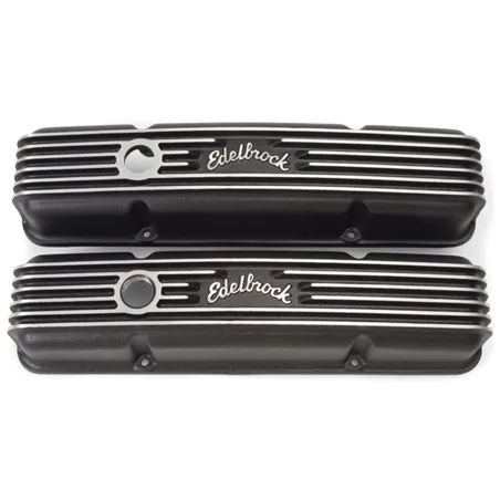 Edelbrock Valve Cover Classic Series Chevrolet 1959-1986 262-400 CI V8 Black