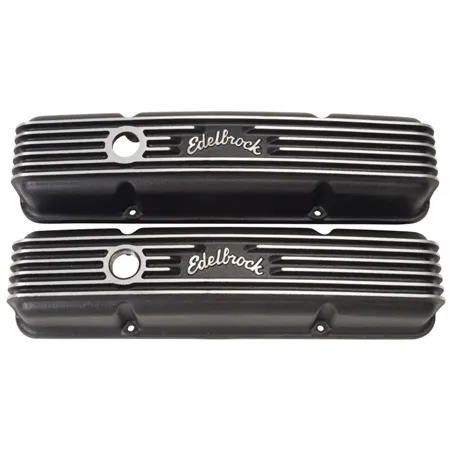 Edelbrock Valve Cover Classic Series Chevrolet 1959-1986 262-400 CI V8 Black