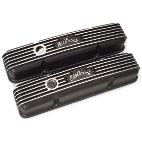 Edelbrock Valve Cover Classic Series Chevrolet 1959-1986 262-400 CI V8 Black