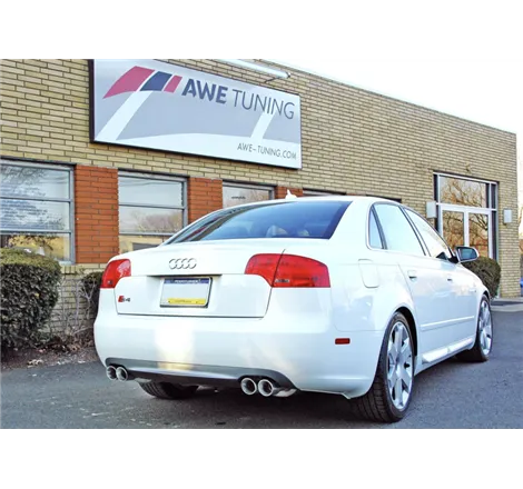 AWE Tuning Audi B7 S4 Touring Edition Exhaust - Polished Silver Tips