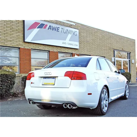 AWE Tuning Audi B7 S4 Touring Edition Exhaust - Polished Silver Tips