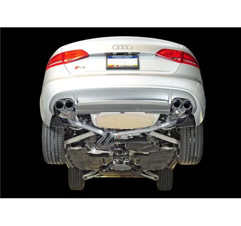 AWE Tuning Audi B8 / B8.5 S4 3.0T Touring Edition Exhaust - Chrome Silver Tips (90mm)