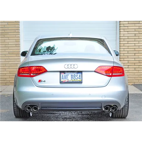 AWE Tuning Audi B8 / B8.5 S4 3.0T Touring Edition Exhaust - Chrome Silver Tips (90mm)