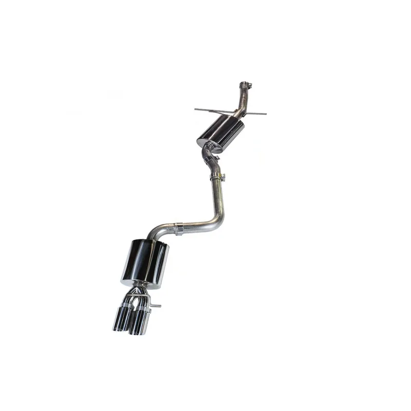 AWE Tuning Audi B8 A5 2.0T Touring Edition Single Outlet Exhaust - Diamond Black Tips