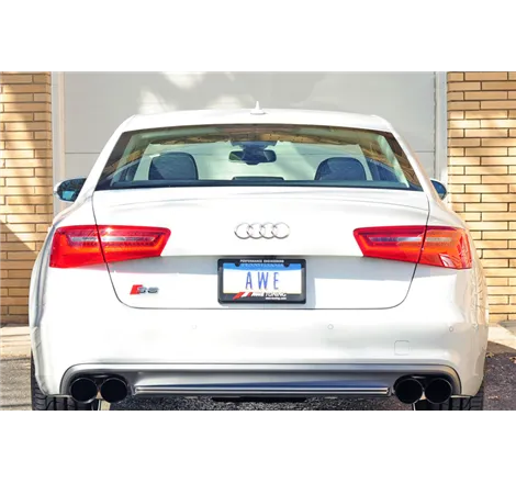 AWE Tuning Audi C7 / C7.5 S6 4.0T Touring Edition Exhaust - Diamond Black Tips