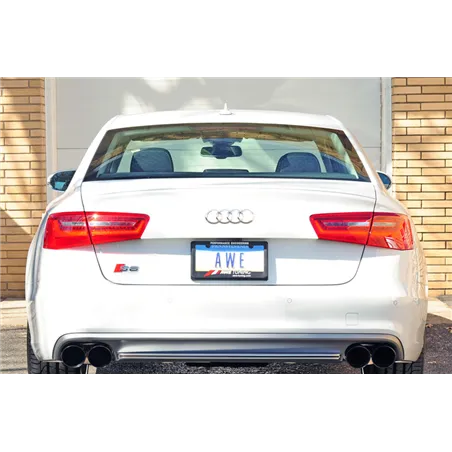 AWE Tuning Audi C7 / C7.5 S6 4.0T Touring Edition Exhaust - Diamond Black Tips