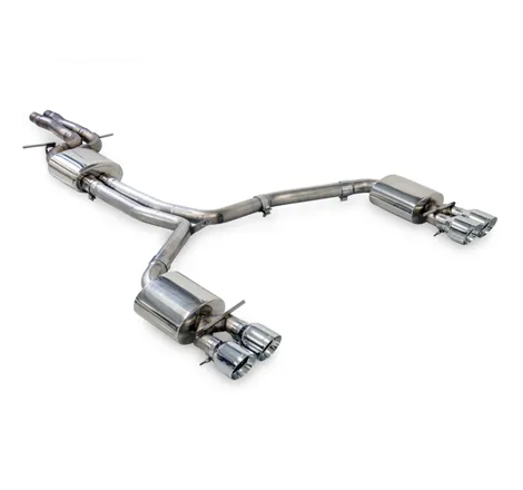 AWE Tuning Audi C7.5 A7 3.0T Touring Edition Exhaust - Quad Outlet Chrome Silver Tips