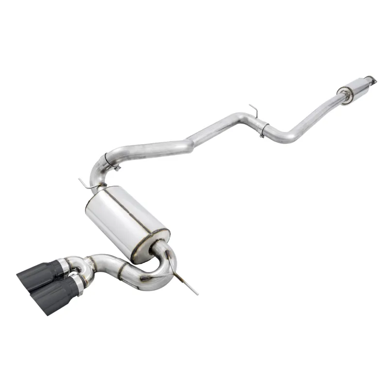 AWE Tuning Ford Focus ST Touring Edition Cat-back Exhaust - Resonated - Diamond Black Tips