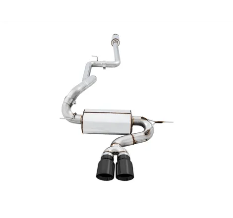 AWE Tuning Ford Focus ST Touring Edition Cat-back Exhaust - Resonated - Diamond Black Tips