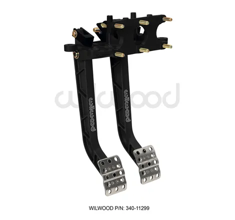 Wilwood Adjustable Dual Pedal - Brake / Clutch - Rev. Swing Mount - 6.25:1