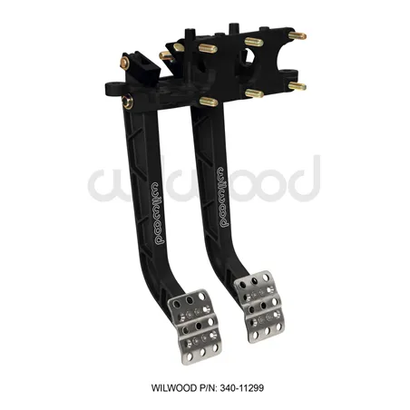 Wilwood Adjustable Dual Pedal - Brake / Clutch - Rev. Swing Mount - 6.25:1