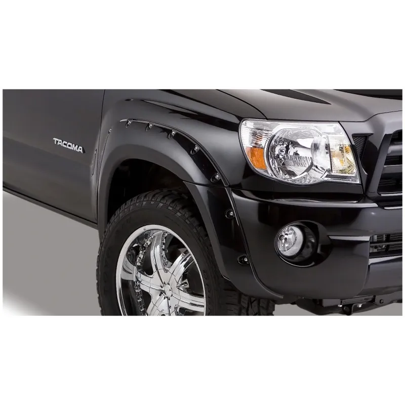 Bushwacker 05-11 Toyota Tacoma Fleetside Pocket Style Flares 4pc 60.3in Bed - Black