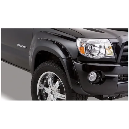 Bushwacker 05-11 Toyota Tacoma Fleetside Pocket Style Flares 4pc 60.3in Bed - Black