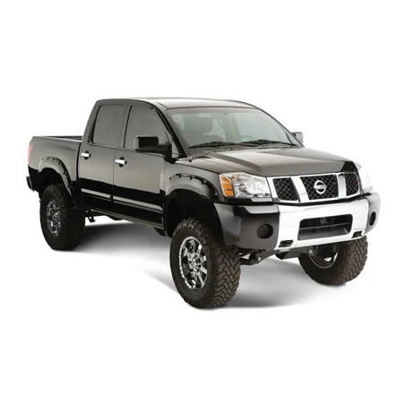 Bushwacker 04-15 Nissan Titan Pocket Style Flares 4pc 67.1/78.9/84/96in - Black