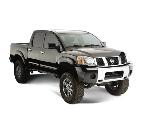 Bushwacker 04-15 Nissan Titan Pocket Style Flares 4pc 67.1/78.9/84/96in - Black