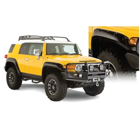 Bushwacker 07-14 Toyota FJ Cruiser Pocket Style Flares 4pc - Black