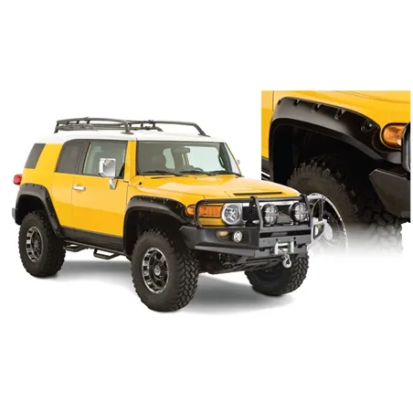 Bushwacker 07-14 Toyota FJ Cruiser Pocket Style Flares 4pc - Black