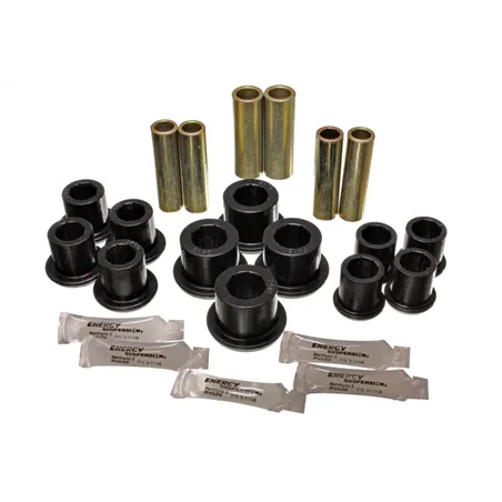 Energy Suspension 97-03 Ford F100/F150/F250 2WD Black Rear Leaf Spring Bushing Set